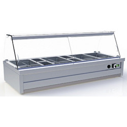 ART STEEL BE-107-3 ΜΠΑΙΝ ΜΑΡΙ ΕΠΙΤΡΑΠΕΖΙΑ ΒΙΤΡΙΝΑ