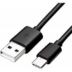 USB Cable Type C - Black 1meter USB 2.0