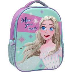 Must Frozen Go With Your Heart Σχολική Τσάντα Πλάτης Νηπιαγωγείου Μπλε 563499
