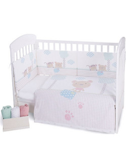 KikkaBoo Fantasia Σετ Κούνιας 70x140cm White 3τμχ