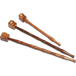 Carved Rosewood Pipe L 275mm