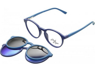 CLARK P 195 c02 44 Παιδικά Γυαλιά Οράσεως με Clip-On Μπλε