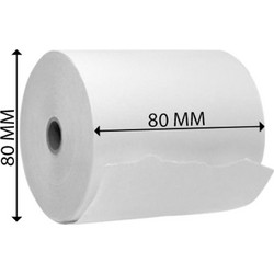 Θερμική Χαρτοταινία Ταμειακής Π80xΔ80mm με Μήκος 65m 55gr/m 1τμχ