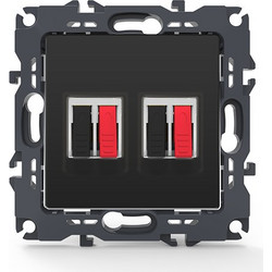 PRIME ΠΡΙΖΑ ΗΧΕΙΩΝ ΔΙΠΛΗ ΜΕ ΚΛΙΠ 36-230VAC IP20 MAT ΑΝΘΡΑΚΙ 1000113605