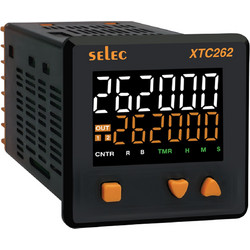 ΜΕΤΡΗΤΗΣ / ΧΡΟΝΙΚΟ ΠΙΝΑΚΑ ΨΗΦΙΑΚΟΣ 48X48 90-270VAC/VDC 2RELAY PNP/NPN XTC262 SELEC