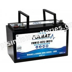 Μπαταρία FULBAT O FDM - Dual Purpose AGM Carbon FDM12-825 12V 105AH