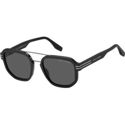 Marc Jacobs MARC588/S 003/IR Γυναικεία Γυαλιά Ηλίου Aviator Κοκάλινα Μαύρα με Γκρι Polarized Φακό