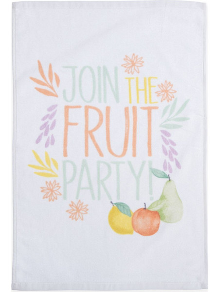 Ποτηρόπανο Βελουτέ Fruit Party 037219 Nef Nef Άσπρο Άσπρο