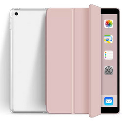 Θήκη Book Trifold με Πλάτη TPU Σιλικόνης για iPad Mini 1 / 2 / 3 - Ροζ