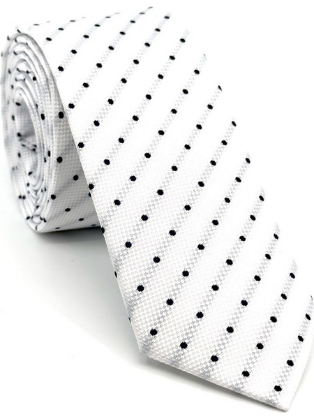 Legend - L-050-263/B - White - 6.5cm MICRO - Γραβάτα - white