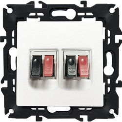 Prime πρίζα ηχείων διπλή λευκό (1000113601)
