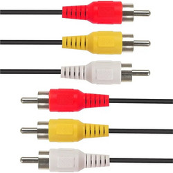 Καλώδιο Ήχου 3x RCA Σε 3x RCA AV240-33N 1.5m Μαύρο CABLETIME