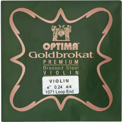 Optima G.1071.24.L Goldbrokat Premium Χορδή Βιολιού E Plain Steel Light Tension