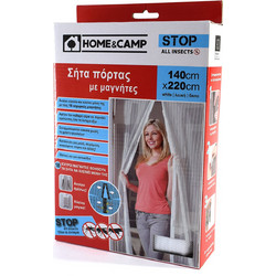 Home & Camp 20702 Αυτοκόλλητη Μαγνητική Σίτα Πόρτας Πολυεστέρα 140x220cm