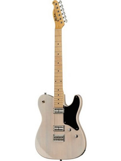 Harley Benton TE-90FLT Ηλεκτρική Κιθάρα T Style με HH Μαγνήτες και Ταστιέρα Maple Vintage White Translucent