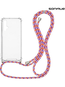 Sonique Armor Clear Θήκη (Honor 20 / Nova 5T) Rainbow Κοραλλί