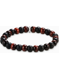 Thomas Sabo Unisex Βραχιόλι Obsidian and red tigers eye A2196-806-7-L19