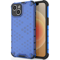 Hurtel Honeycomb Back Cover Blue (iPhone 14)
