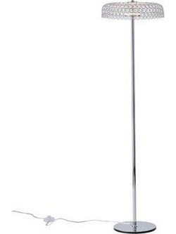 Arte Illumina Επιδαπέδιο Φωτιστικό Μέταλλο LED 10W 3000K 1080lm Φ350x1350mm Ασημί PERFORATO (144-15075)