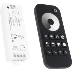73118 RT1+V1 SKYDANCE ΣΕΤ Dimmer & Ασύρματο Χειριστήριο Αφής 1 Group RF 2.4Ghz 8A Max DC 5-36V (288W) - DC 3V IP20