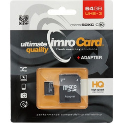 Imro microSDXC 64GB Class 10 UHS-I + Adapter