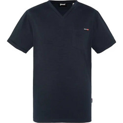 SCHOTT FLAMED EFFECT V NECK T-SHIRT ΜΠΛΟΥΖΑ TSKEA2-NAVY