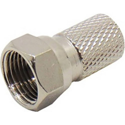 TP1-088 Φίς τύπου F Twist-On RG6/U L:19mm Big Nut JYC