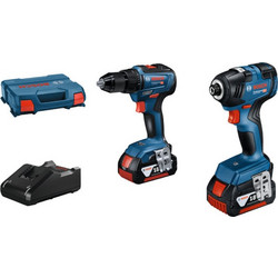 Bosch GDR 18V-200 + GSR 18V-55 (2x4Ah) 06019J2108