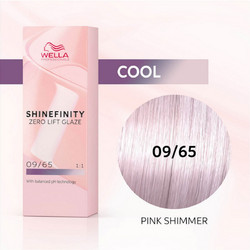 Wella Shinefinity Zero Lift Glaze 09/65 Pink Shimmer Μόνιμη Βαφή Μαλλιών 60ml