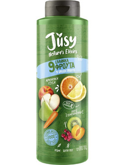 Essenza Jusy 9 Φρούτα 1000ml | 100% Ελληνικός Χυμός (Βιταμίνες + Αντιοξειδωτικά)