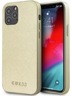 Guess Iridescent Back Cover Gold (iPhone 12 Pro Max)