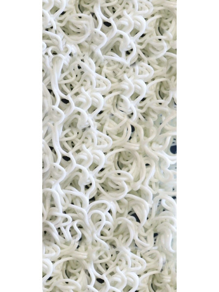 Πατάκι εξώπορτας Europe White 15mm Διάτρητο φάρδος: 122cm