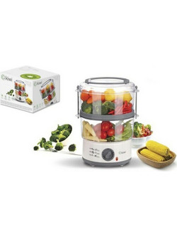 Kiwi Ατμομάγειρας 5lt 500W με 2 Επίπεδα Μαγειρέματος KFS-2903