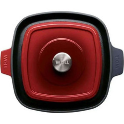WOLL Chili Red Iron Μαντεμένια Κατσαρόλα Χύτρα 24cm 4.1lt