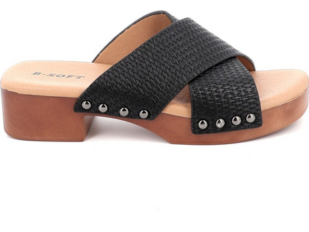 Γυναικείο Mule B-Soft Χρώματος Μαύρο 2506
