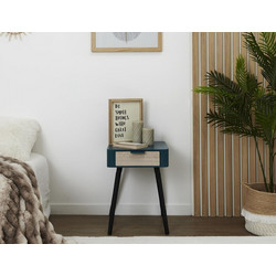 Κομοδίνο Home Deco Factory με διαστάσεις 35x40x48cm - Duck Blue HD7336