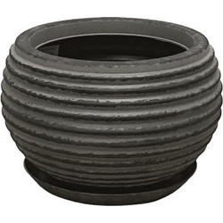 MarHome Polyresin Κασπώ Μαύρο Παλαιωμένο Φ29x19cm 06-10019-Xs