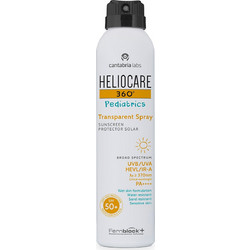 Heliocare 360 Pediatrics Transparent Παιδικό & Βρεφικό Αντηλιακό Spray Σώματος SPF50+ 200ml