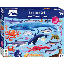 Hinkler Jr. Jigsaw Explore Ζώα της Θάλασσας Παζλ 100 Κομματιών