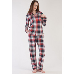 Fleece πιτζάμα με κουμπιά