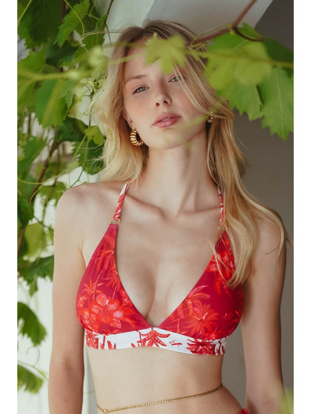 Solano Bikini Top Τριγωνάκι Κόκκινο 1514