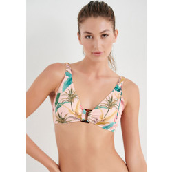 BLU4U Bikini Top Μπουστάκι με Ενίσχυση Floral Πολύχρωμο 23366030D-10