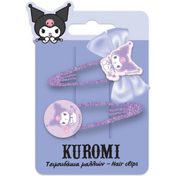 Τσιμπιδάκια Μαλλιών Σετ 2Τμχ Kuromi (0490154)