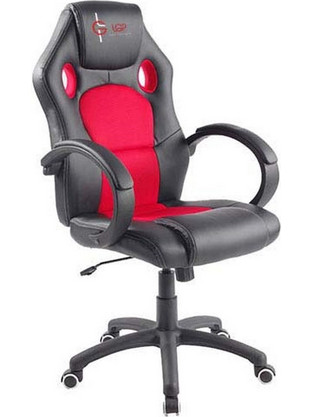 Lamtech LGP Kronos Καρέκλα Gaming Δερματίνης Μαύρη Κόκκινη LGP021547