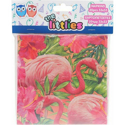 Χαρτοπετσέτες The Littlies Flamingo 33x33 20τμχ 646616
