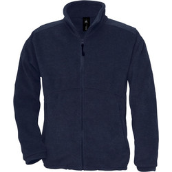 B & C Icewalker Ανδρική Ζακέτα Fleece με Φερμουάρ Navy Μπλε