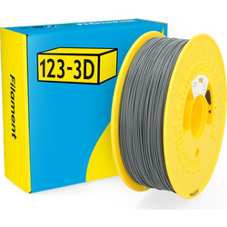123-3D Filament PLA Σκληρό Σκούρο Γκρι 1,75 mm 1 kg