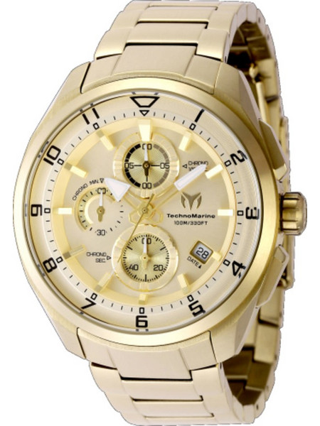 TechnoMarine Ocean Chronograph Ανδρικό Ρολόι Χρονογράφος με Χρυσό TM-318130