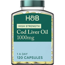 Holland & Barrett Cod Liver Oil Μουρουνέλαιο 1000mg 120 Κάψουλες