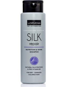 Lorvenn Silk Repair Nutrition & Shine Σαμπουάν για Επανόρθωση για Ξηρά Βαμμένα & Ταλαιπωρημένα Μαλλιά 300ml